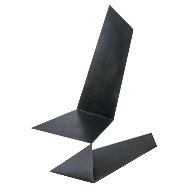 Dark Side Chair in Aluminium by Orfeo Studio For Sale - Image 14 of 14