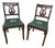 Four Vintage Duncan Phyfe-Style Lyre-Back, Hand-Embroidered Needlepoint Drop-in Seat Chairs For Sale