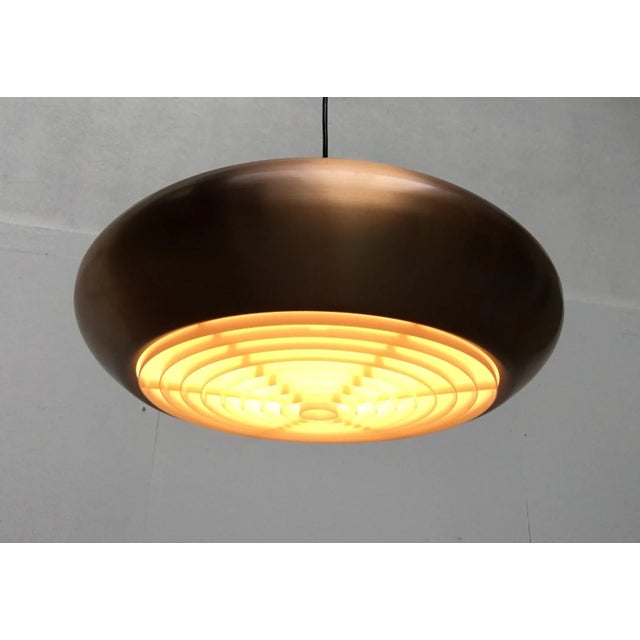 Mid-Century German Copper Pendant Lamp from Goldkant Leuchten For Sale - Image 9 of 18