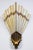 Stunning French Art Deco sconce. with opaline alabaster imitation glass , mounted in brass frames with geometric details....