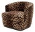 Ancla Swivel Chair in Leopard Print by Moanne For Sale