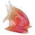 Murano Vintage Seguso Murano Italian Art Glass Angel Fish Opalescent Orange White Alabastro Sculpture Figurine For Sale - Image 4 of 6