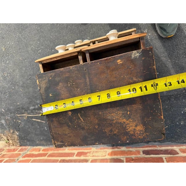 Antique Pine Apothecary Cabinet or Spice Chest of Drawer For Sale - Image 11 of 16