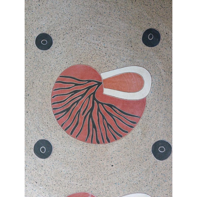 Ceramic Large Ceramic Plate from Duilio Jimenez, 1970s For Sale - Image 7 of 12