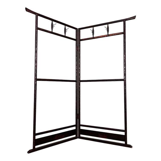 Japanese Wooden Kamakura Bori Kimono Hanger Stand, 1960s For Sale