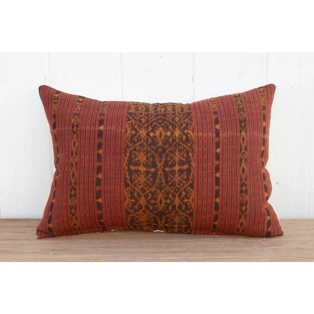 19th Century Maimum Antique Sumatran Ikat Pillow For Sale - Image 5 of 8