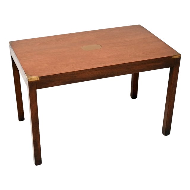 Vintage Military Campaign Style Coffee Table, 1930 For Sale