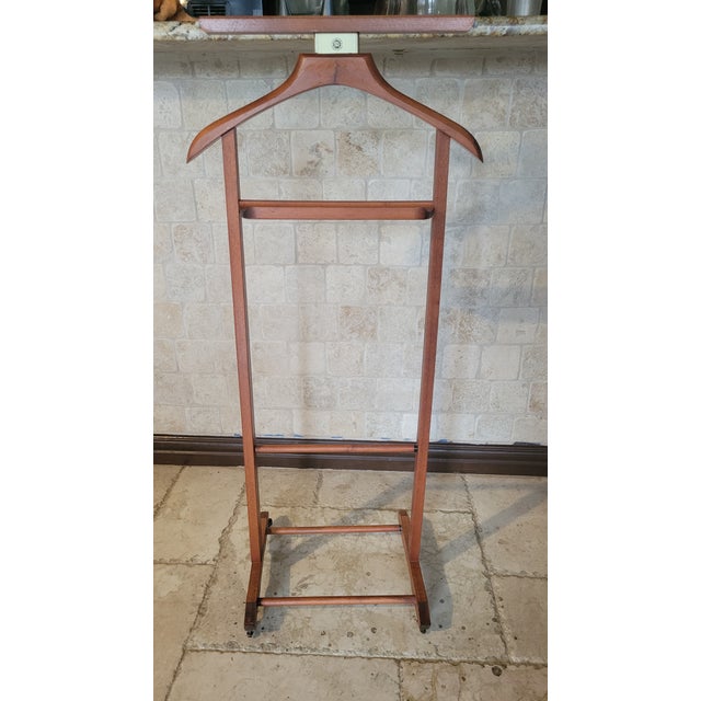 Mid 20th Century Mid 20th Century Brevettato Mid-Century Wooden Vale Stand For Sale - Image 5 of 12