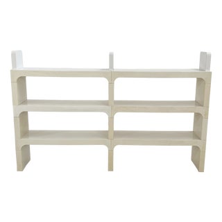 White Modular Shelf by Olaf Von Bohr for Kartell, 1970s For Sale