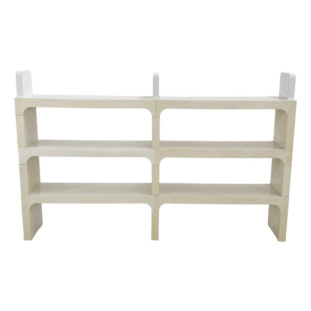 White Modular Shelf by Olaf Von Bohr for Kartell, 1970s For Sale