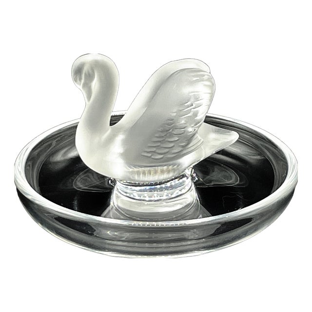 Vintage Swan Ring Holder from Lalique, 1980s For Sale