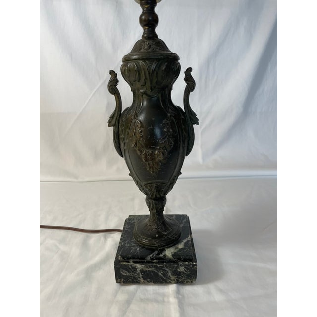 Rococo Vintage French Rococo Metal Lamp For Sale - Image 3 of 5