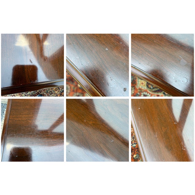 1980s Ethan Allen Georgian Court Solid Cherry 8 Drawer Low Dresser & Trifold Mirror (11-5223) For Sale - Image 18 of 18