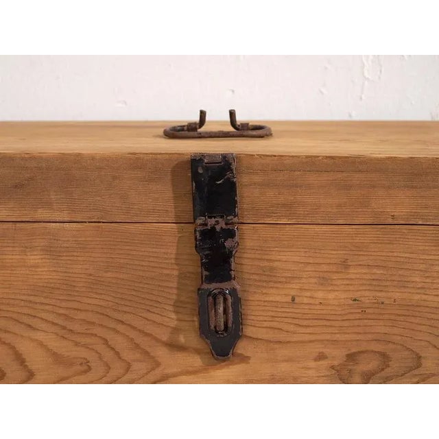 Small Antique Storage Chest, 1920s For Sale - Image 6 of 8