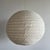 Small Round Japanese-Style Rattan and Natural Linen Pendant Light, 1980s For Sale - Image 9 of 14