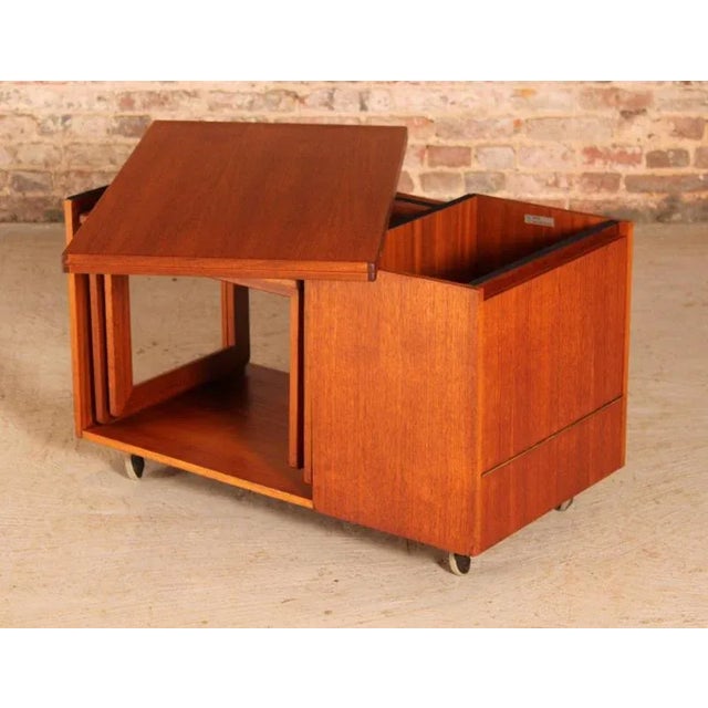 Wood Mid-Century Tristor Nesting Tables in Teak from McIntosh, 1970s, Set of 3 For Sale - Image 7 of 14