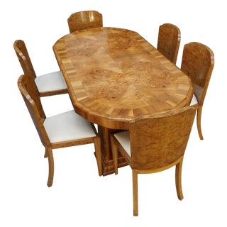 Vintage Dining Suite, 1930s, set of 7 For Sale