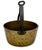 Unusual Mid 1800s Antique Heavy Brass & Hand Wrought Iron Fireplace Hearth Hanging Cooking Pot For Sale - Image 11 of 18