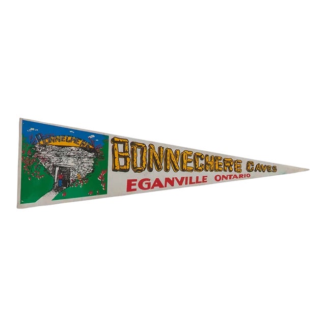Bonnechere Caves Eganville Ontario Felt Flag Pennant For Sale