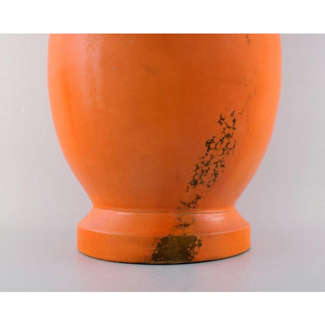 Colossal Floor Vase in Glazed Stoneware by Svend Hammershøi for Kähler, 1930s For Sale - Image 6 of 10