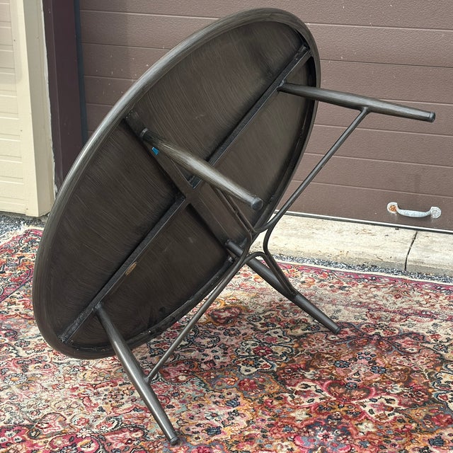 Contemporary Ratana Bolano Collection Aluminum Outdoor Round Coffee Table For Sale - Image 9 of 11