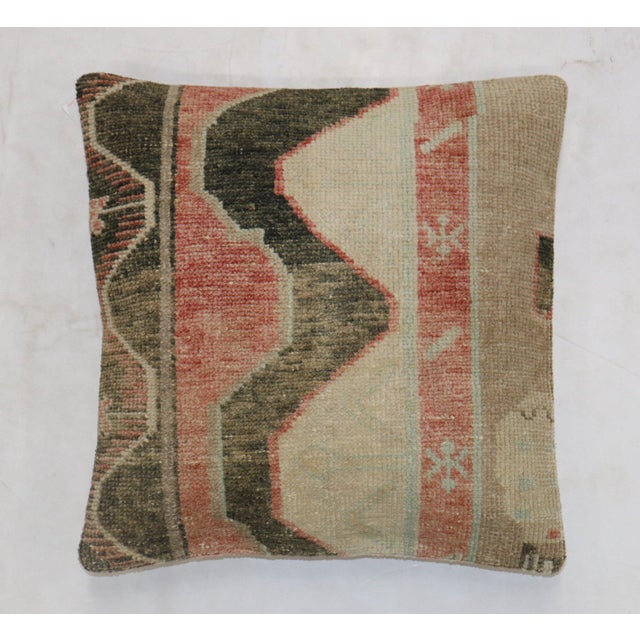 Late 20th Century Nautical Turkish Rug Pillow For Sale - Image 5 of 5
