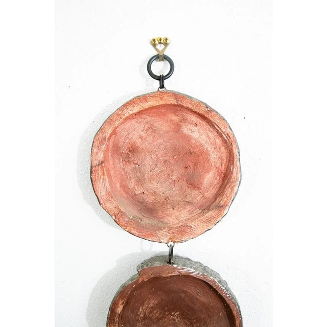 Sculpture Materials Mid Century Modern Wall Hanging Relief Greek Round Pegasus Pendant Art Plaques For Sale - Image 7 of 9