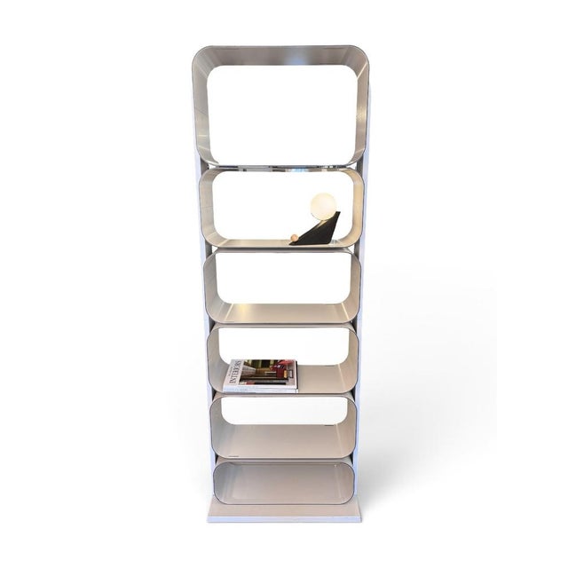 Space Age Aluminium Shelving Unit, 1970 For Sale - Image 9 of 11