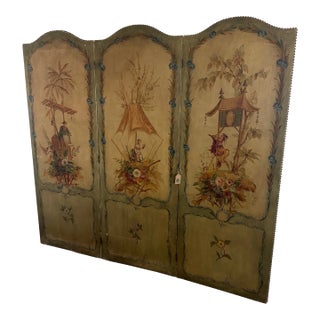 19th C Chinoiserie Screen For Sale