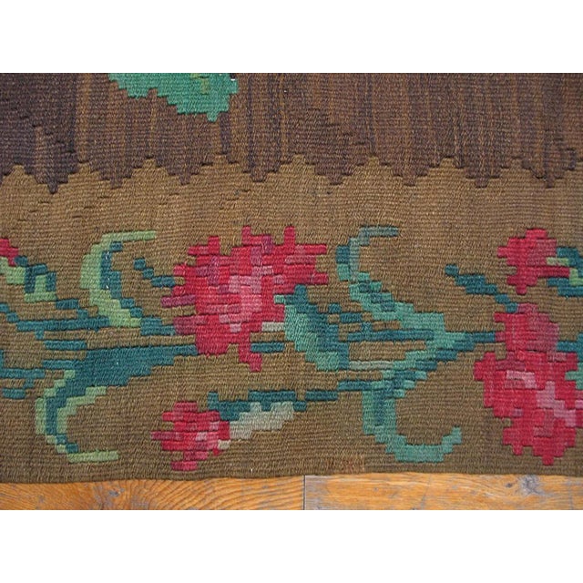 Antique Besserabian rug, size: 7'1" x 7'2". Antique Moldova Floral Medallion Hand Knotted Pile Rug, Country of Origin:...