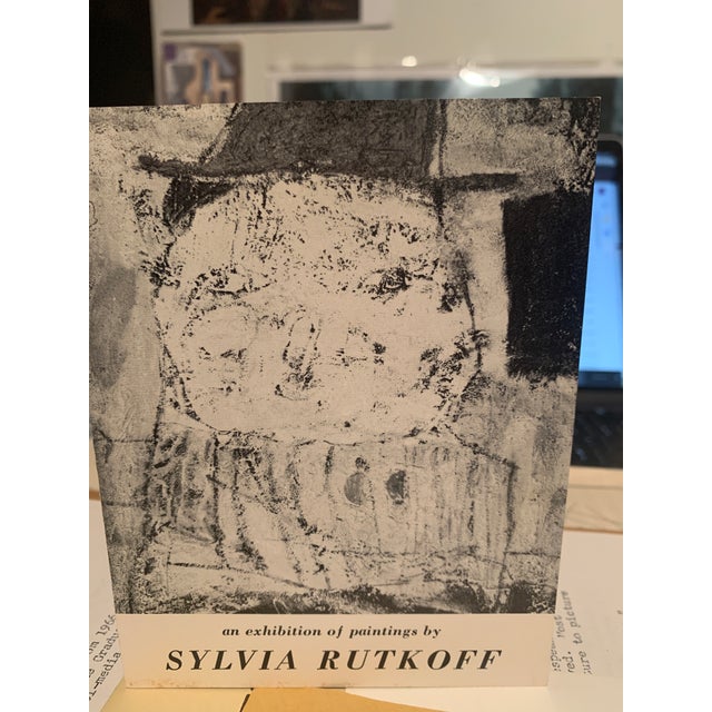 Sylvia Rutkoff | "The Cowboy" | Mixed Media Figurative | Oil, Sand & Gesso on Masonite | New York Postwar Avant-Garde For Sale - Image 11 of 11