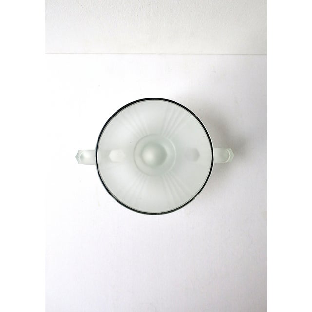Glass Art Deco Period Urn Glass Bowl For Sale - Image 7 of 8