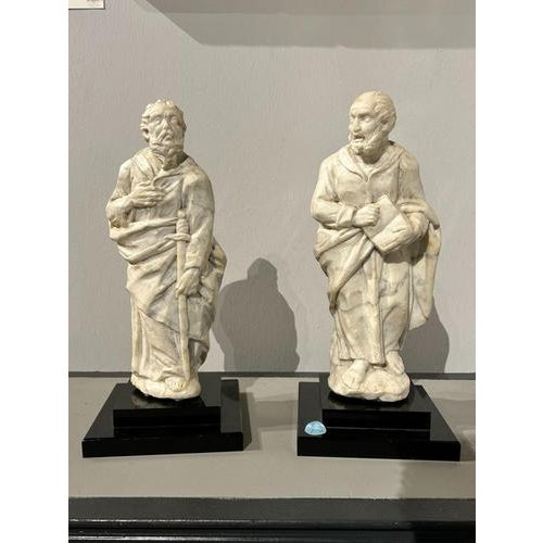 Antique Figurative Sculptures, 1500s, Set of 2 For Sale - Image 3 of 10
