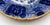 Neoclassical Circa 1780 Dutch Delft Peacock Feather Spray Plate in Urn Blue & White For Sale - Image 3 of 4