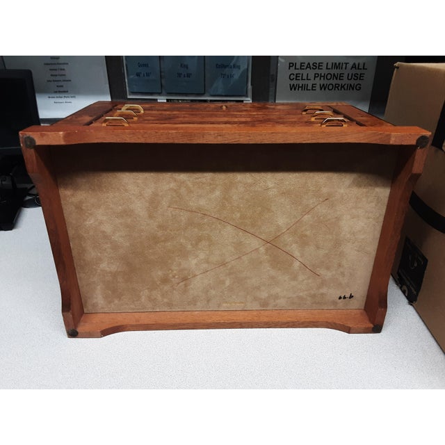 Agresti Italian Burl Briarwood Jewelry Chest For Sale - Image 9 of 12