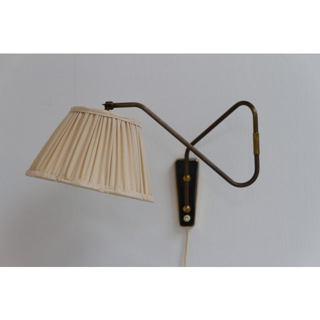 Danish Articulating Brass Wall Light by Teknika, Denmark, 1950s For Sale - Image 15 of 18
