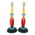 1950's French Wood Figural Ring Toss Toy Lamps, a Pair For Sale