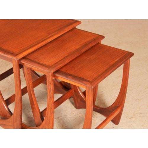 Mid-Century Astro Nesting Tables in Teak from G-Plan, 1960s, Set of 3 For Sale - Image 3 of 13