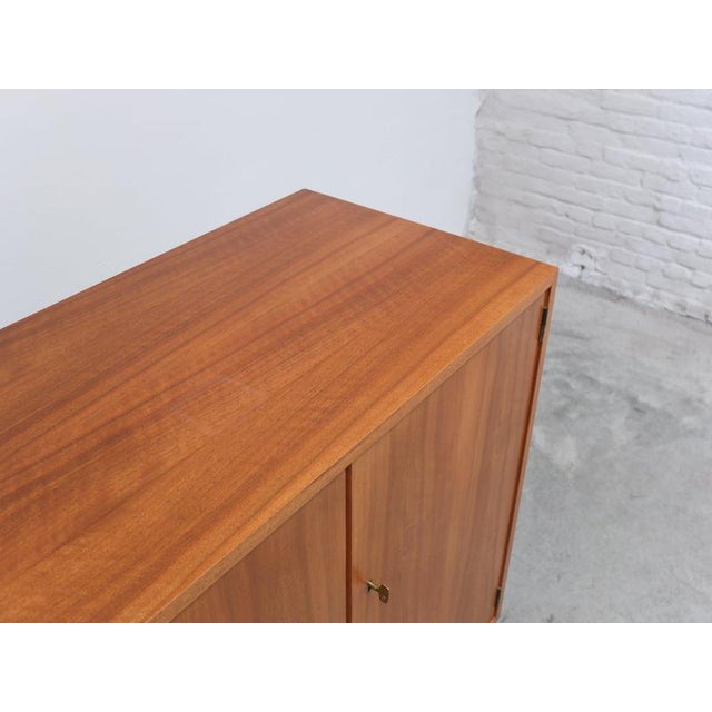 Wood Abstracta 2-Door Cabinet by Jos de Mey for Van den Berghe-Pauvers, 1960s For Sale - Image 7 of 16