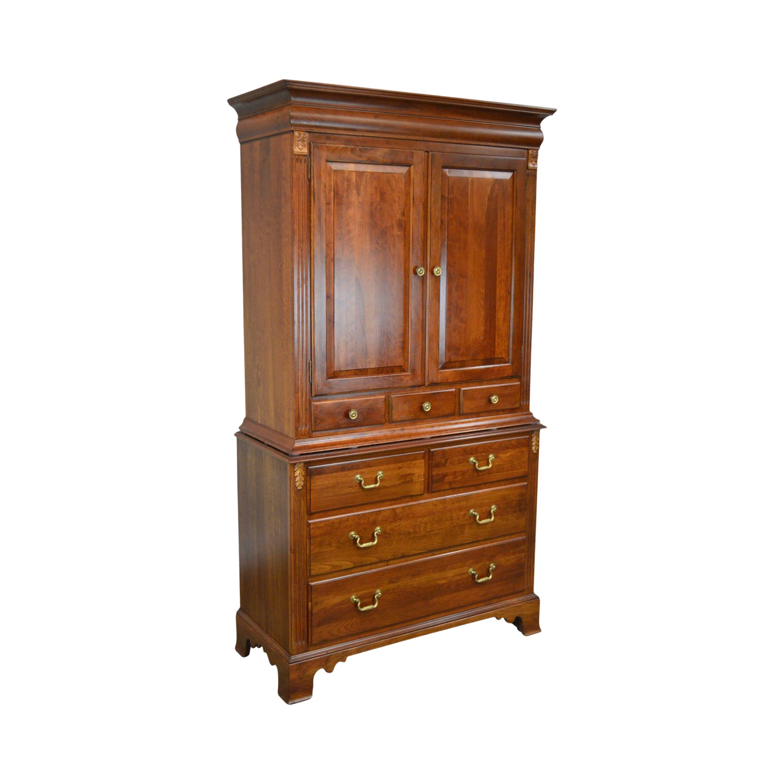 Ethan Allen Regent's Par Collection Solid Cherry Gentlemans High Chest
