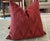 Glorious flamestich from designer Oscar de la Renta- tone on tone cranberry red velvet. This exquisite velvet was a find...
