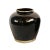 Black Vintage Mid 20th Century Black Ceramic Jar For Sale - Image 8 of 8