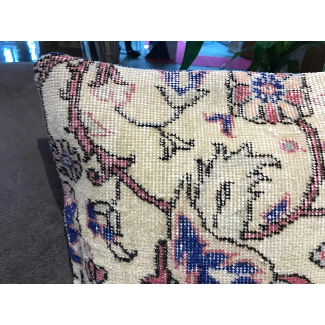 White Vintage Decorative Throw Pillow Cover For Sale - Image 8 of 13