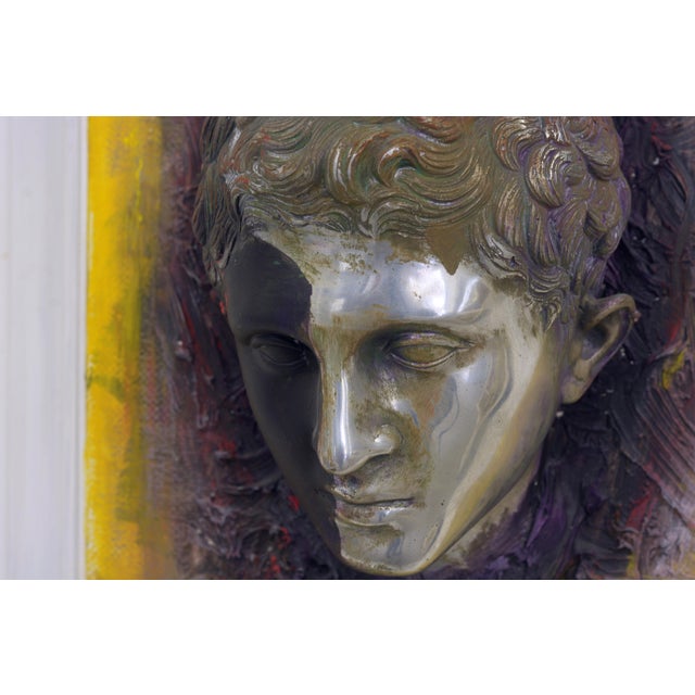 Mixed Media Artworks in Aluminum on Painted Canvas from Giuseppe Caiafa, 2024, Set of 2 For Sale - Image 3 of 11