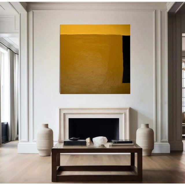 Bodasca, Ochre Yellow, 2026, Acrylic on Canvas For Sale - Image 4 of 10