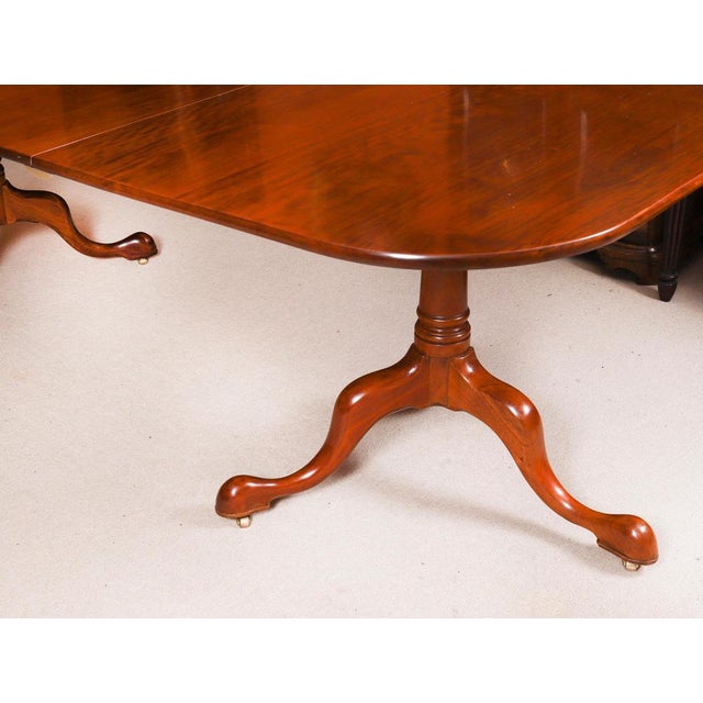 Vintage Regency Revival Dining Table and Chairs by William Tillman, 1980s, Set of 9 For Sale - Image 12 of 18