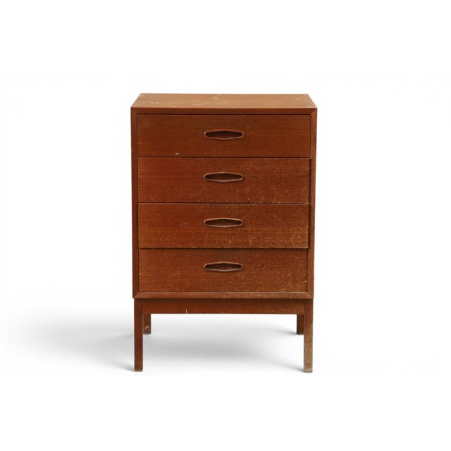 Nils Jonsson Nils Jonsson Model "Domi 4" Four Drawer Chest in Teak #2 For Sale - Image 4 of 5
