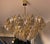 Gold Large Amber and Grey Poliedri Murano Glass Chandelier For Sale - Image 8 of 14