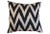 Pair of custom pillows made from a vintage, silk Ikat textile sourced from the Grand Bazaar in Istanbul. Linen backs,...