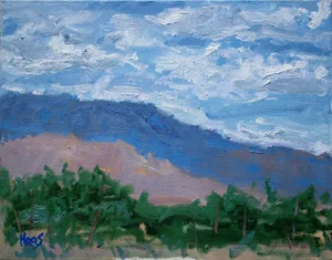 American Southwest Desert Landscape Oil Painting